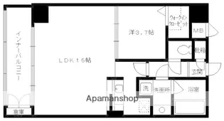 ナビールコート薬院【202号室】の間取り