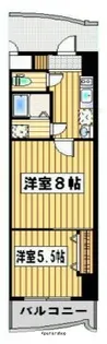 ロイヤル渡辺通【4階】の間取り