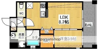 Brand New Day 高宮【10階】の間取り