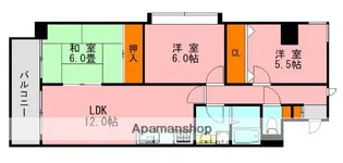 グランディ野間【901号室】の間取り