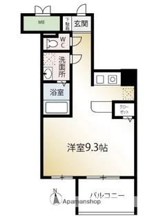 キャッスル大手門【7階】の間取り