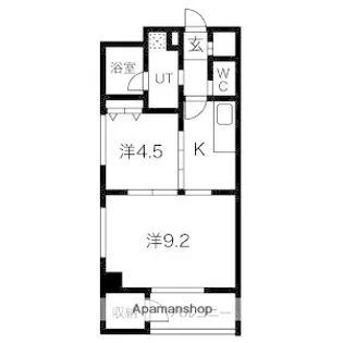 O2(オーツー)【301号室】の間取り