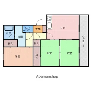 グラントゥール賀茂【3階】の間取り