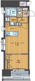 アクタス天神パークシティ【8階】の間取り