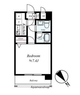 福岡県福岡市博多区下呉服町【マンション】の間取り