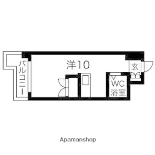 サンパール玉川【5階】の間取り