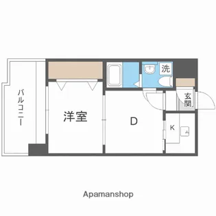 エステートモア薬院通り【1310号室】の間取り