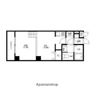 SPAZIO大橋【3階】の間取り
