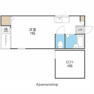 エレガンテ県庁東【201号室】の間取り