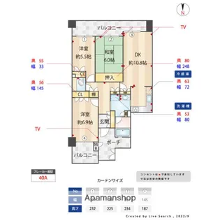 グランドメゾン姪浜【8階】の間取り