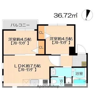 SAY−RYU平尾【3階】の間取り