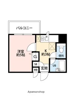 メゾン・ド・唐人【4階】の間取り