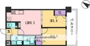コンダクト福岡東【1012号室】の間取り