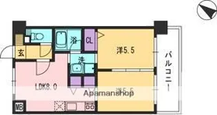 コンダクト福岡東【314号室】の間取り