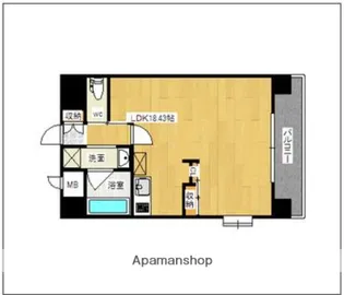 アソシアグロッツォ日赤通り【3階】の間取り