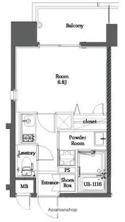 エンクレスト博多MATE【12階】の間取り