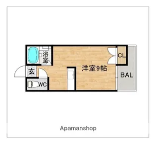 ベル21【C202号室】の間取り