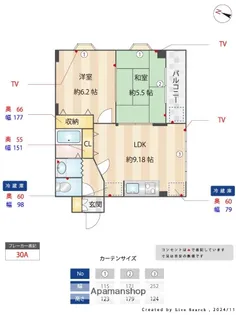 スプリーム高宮【301号室】の間取り