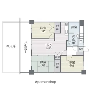 エバーライフ博多駅南(111)【1階】の間取り