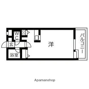 サンセーヌ大名【4階】の間取り