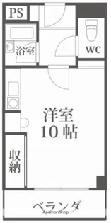 ビジネス・ワン六本松【6階】の間取り