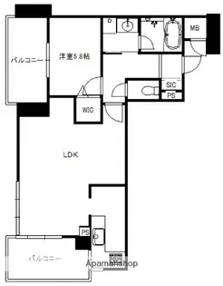 アメックス大濠タワー【2階】の間取り
