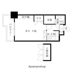 エステート・モア・薬院倶楽部【13階】の間取り