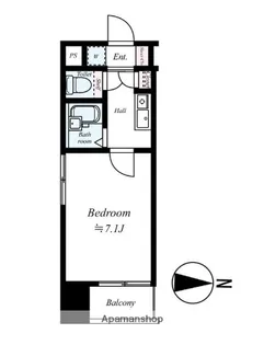 ファーネストアヴァンティ大濠【1階】の間取り