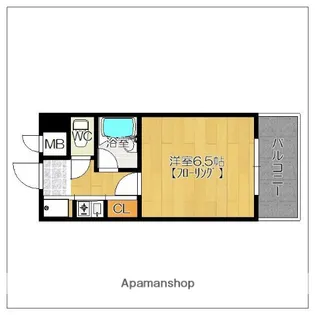 ピュアドームプログレッソ天神【4階】の間取り