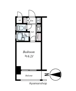 ピュアドームリブレ薬院【7階】の間取り