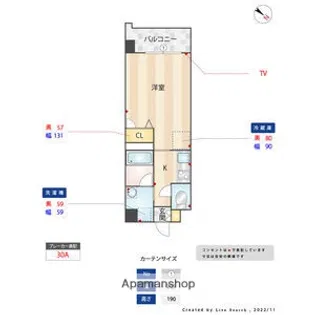 エムティースクエア吉塚駅前【2階】の間取り