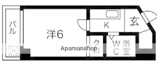 ルエメゾンロワール六本松【4階】の間取り