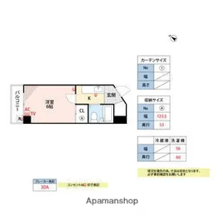 ルエメゾンロワール六本松【2階】の間取り