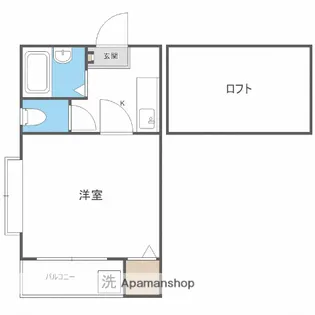 ロワジール唐人町【1階】の間取り