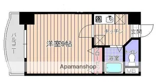 ラフィネ美野島【2階】の間取り