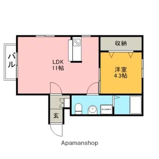 マーキーズ空港前【2階】の間取り