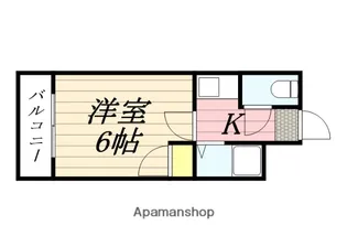ベリエ井尻【111号室】の間取り