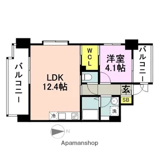 SHO STYLE HAKATA【7階】の間取り