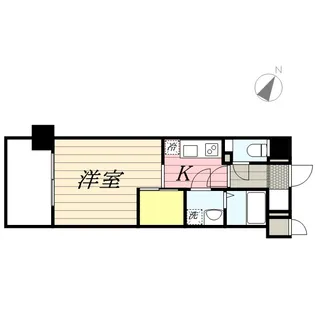 エンクレスト渡辺通南【2階】の間取り