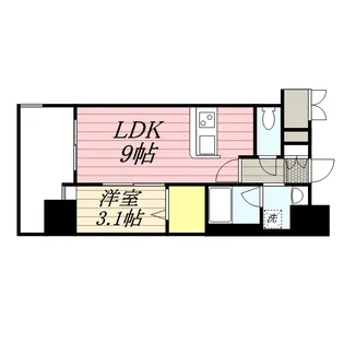 エンクレスト薬院大通【3階】の間取り