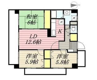 アルカンシェル25【9階】の間取り