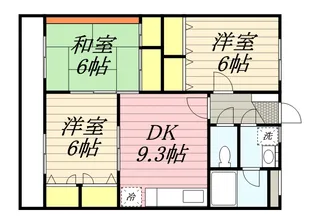 サンコーポフジⅡ【101号室】の間取り