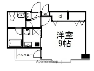 ラフィネス大濠パークアベニュー【6階】の間取り