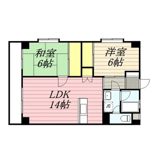 リーベンハイム室見【401号室】の間取り