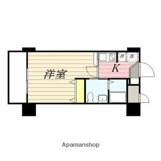 エンクレスト渡辺通【2階】の間取り