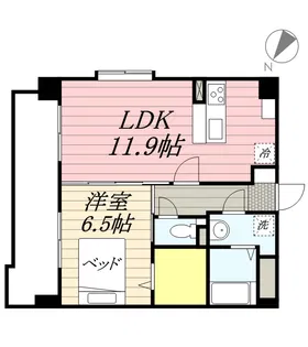 グランドゥール27【9階】の間取り