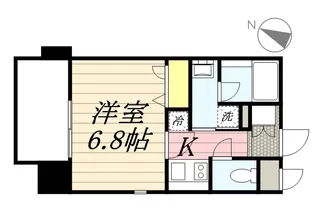 エンクレスト博多MATE【13階】の間取り