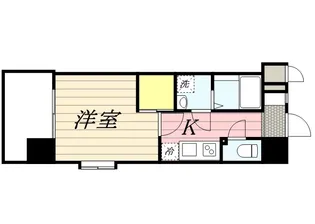エンクレスト天神MERSⅡ【9階】の間取り