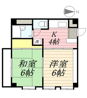 フローレスマンション【2階】の間取り