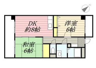 グランベルデ丸善【6階】の間取り